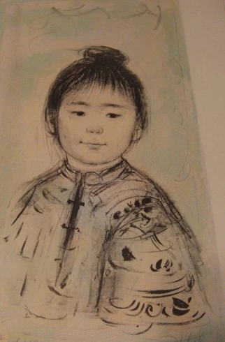 Edna Hibel Limited Edition Print: "Nina"