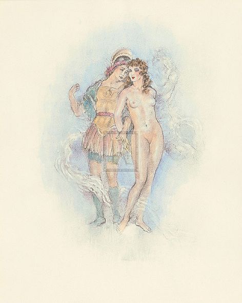 Edouard Chimot Hand Numbered Limited Edition Print on Paper :"A Midsummer Night's Dream Act III"