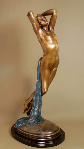 Edouard-Louis Collet Handcrafted Solid Bronze Sculpture:"Nocturne"