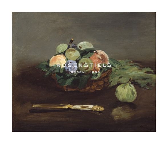 Edouard Manet Hand Numbered Limited Edition Print on Paper :"Basket of Fruit, c.1864"