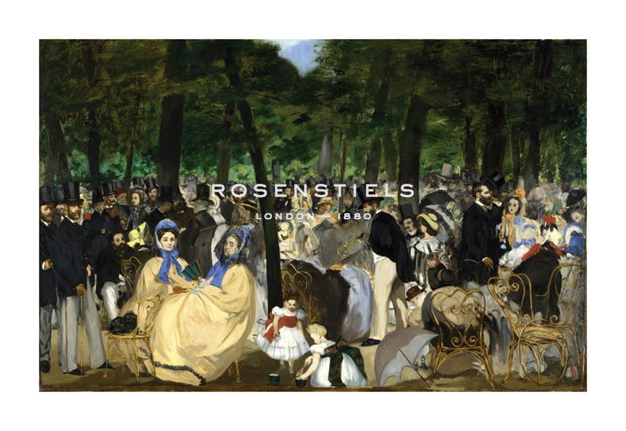 Edouard Manet Hand Numbered Limited Edition Print on Paper :"Music in the Tuileries Gardens, 1862"