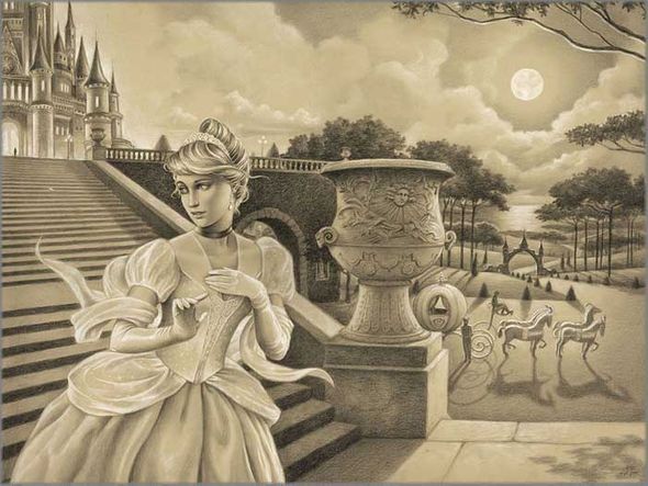 Edson Campos Hand Signed and Numbered Limited Edition Giclee on Paper:"Escape Before Midnight"
