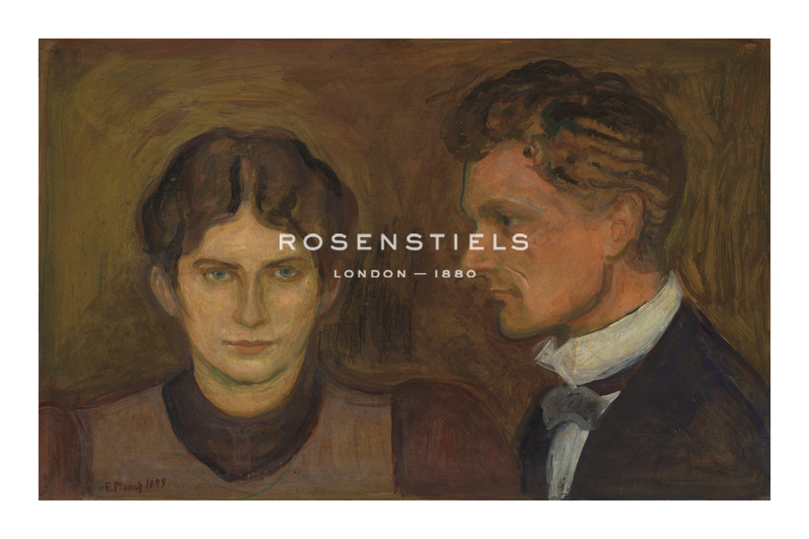 Edvard Munch Hand Numbered Limited Edition Print on Paper :"Aase and Harold Nørregaard 1899"