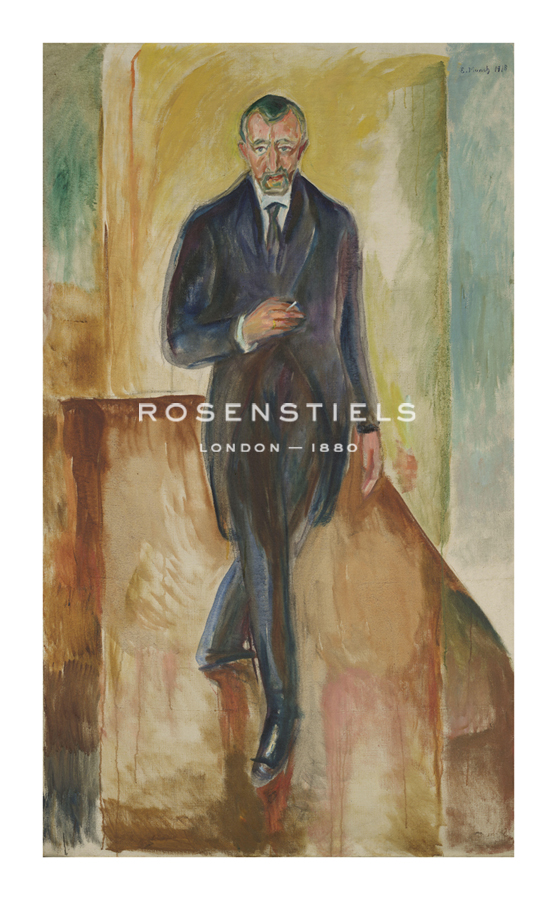 Edvard Munch Hand Numbered Limited Edition Print on Paper :"Thorvald Løchen 1918"