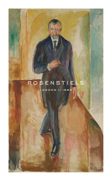 Edvard Munch Hand Numbered Limited Edition Print on Paper :"Thorvald Løchen 1918"