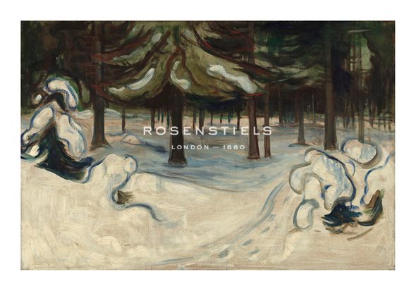 Edvard Munch Hand Numbered Limited Edition Print on Paper :"Winter"