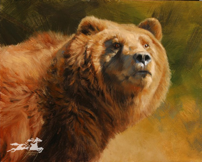 Edward Aldrich Artist Hand Signed Open Edition Print :"Portrait of Power"