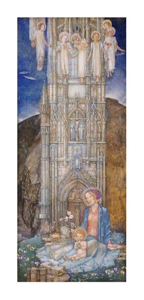 Edward Reginald Frampton Fine Art Open Edition Gicl&eacute;e:"The Gothic Tower"