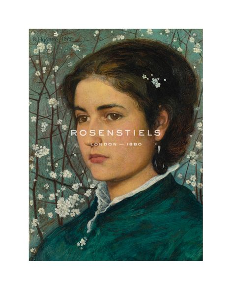 Edward Robert Hughes Hand Numbered Limited Edition Print on Paper :"A Young Beauty, 1875"