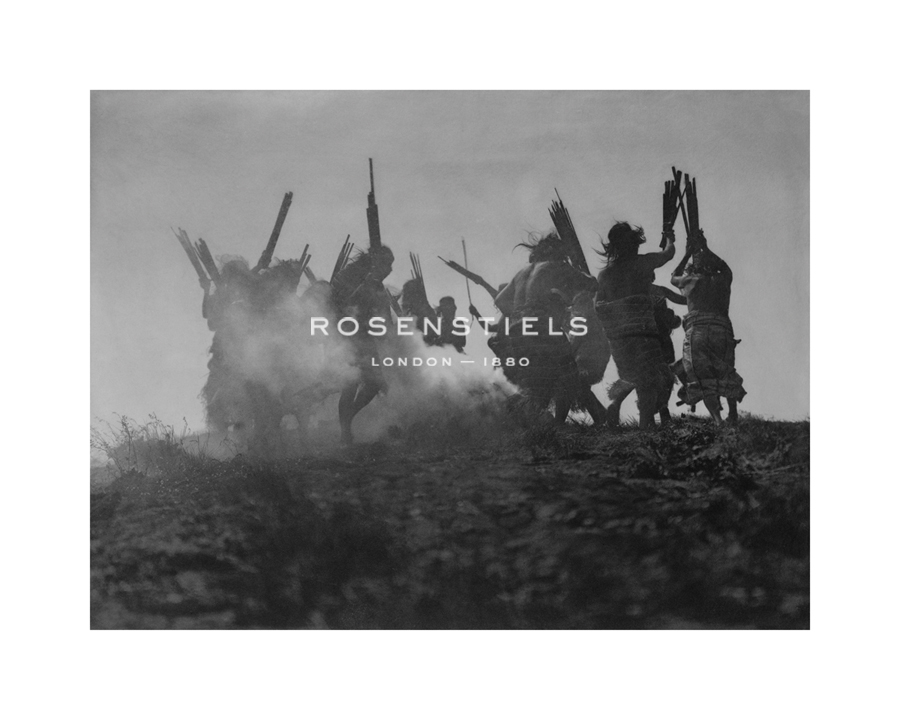 Edward Sheriff Curtis Hand Numbered Limited Edition Print on Paper :"Dancing To Restore An Eclipsed Moon"