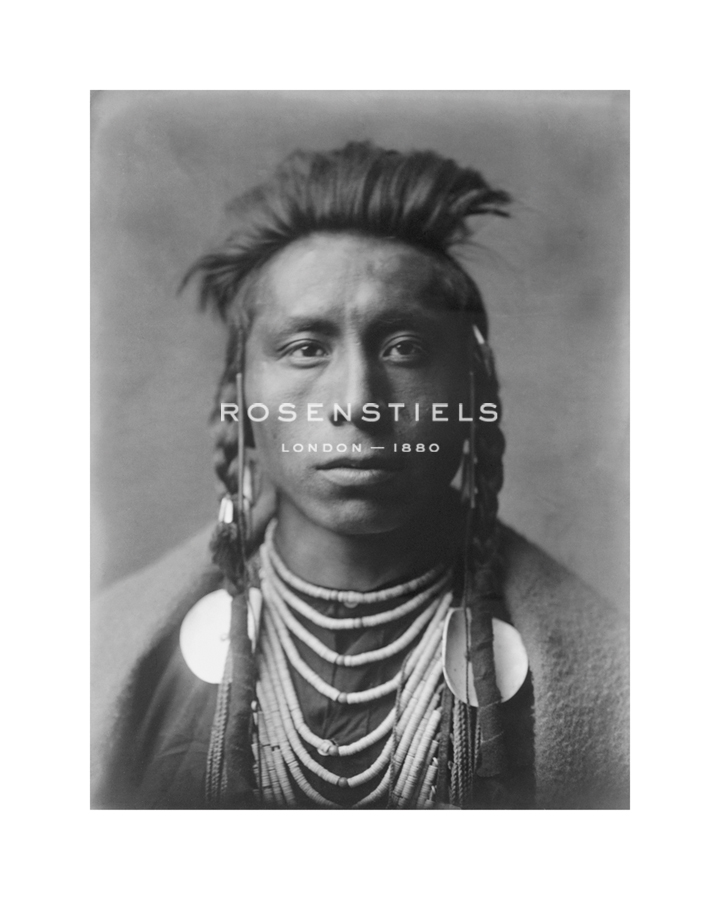 Edward Sheriff Curtis Hand Numbered Limited Edition Print on Paper :"Lies Sideway"