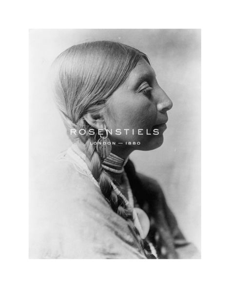 Edward Sheriff Curtis Hand Numbered Limited Edition Print on Paper :"Wishham Young Woman"
