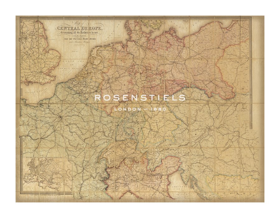 Edward Stanford Hand Numbered Limited Edition Print on Paper :"Central Europe"