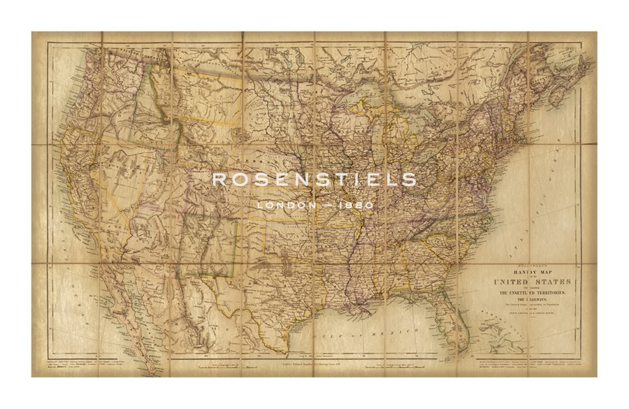 Edward Stanford Hand Numbered Limited Edition Print on Paper :"United States"