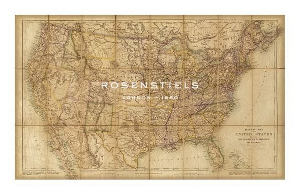 Edward Stanford Hand Numbered Limited Edition Print on Paper :"United States"