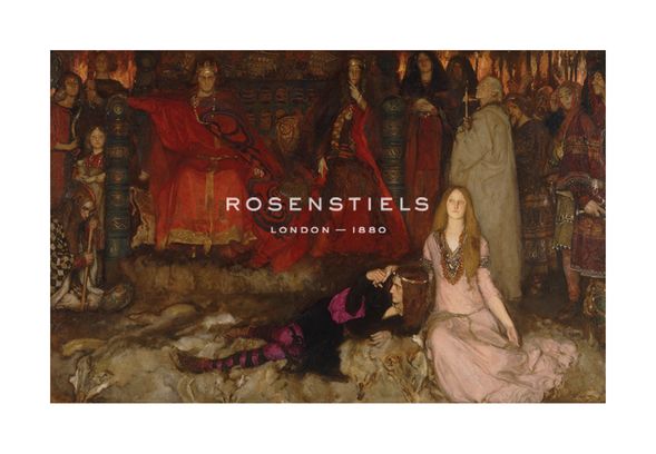 Edwin Austin Abbey Hand Numbered Limited Edition Print on Paper :"The Play Scene in Hamlet, Act III, Scene II"