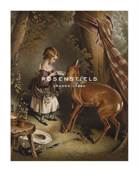 Edwin Landseer Hand Numbered Limited Edition Print on Paper :"Young Girl And Fawn"