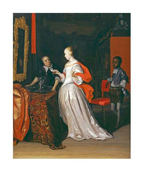 Eglon Hendrick Van Der Neer Fine Art Open Edition Gicl&eacute;e:"A Lady Holding a Letter"