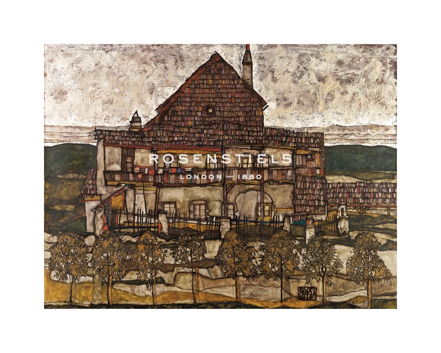 Egon Schiele Hand Numbered Limited Edition Print on Paper :"House with Shingles, 1915"