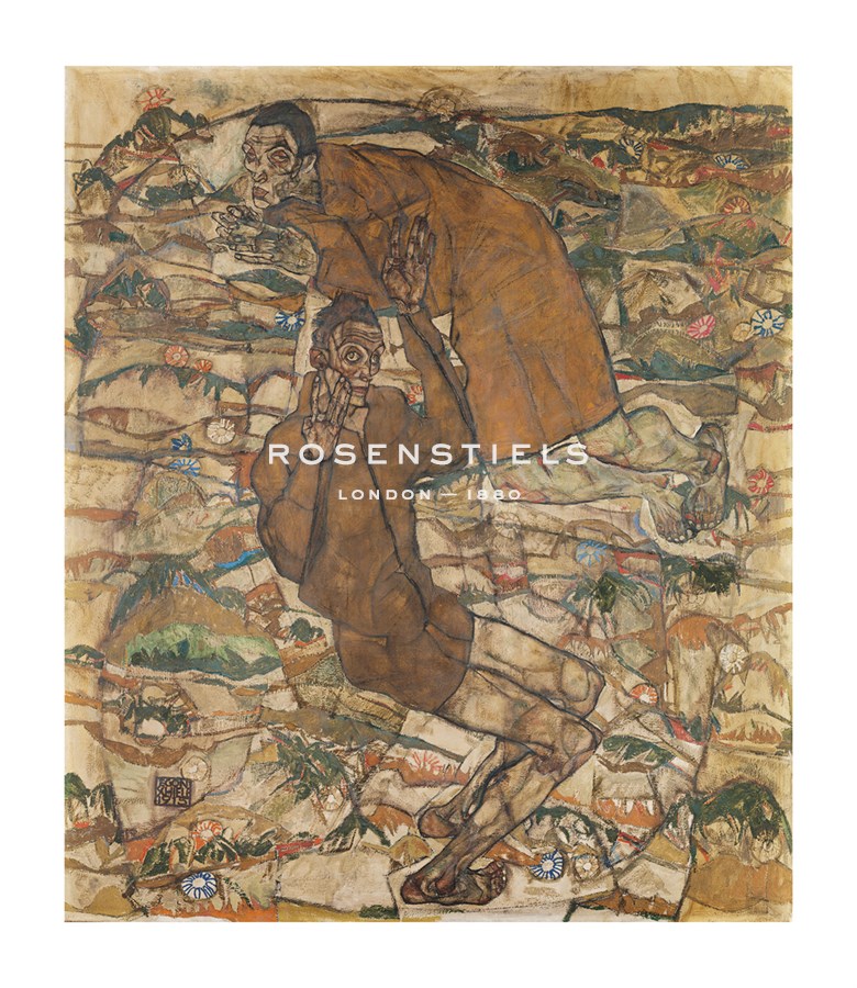 Egon Schiele Hand Numbered Limited Edition Print on Paper :"Transfiguration (The Blind II)"