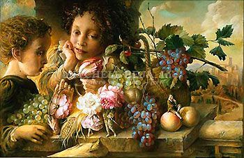 Elena Flerova Limited Edition Giclee on Canvas:"Enchanted (Embellished)"
