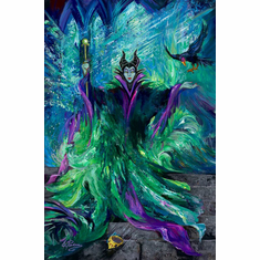 Elena Penkova Signed Disney Ltd Ed Gallery Wrap Canvas:"The Emerald Curse"