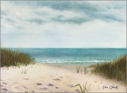 Elise Ondak original oil on canvas, hand signed by the artist:"Path, The"