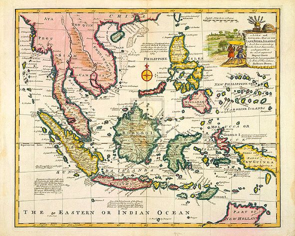 Emanuel Bowen Hand Numbered Limited Edition Print on Paper :"East India Islands, 1747"