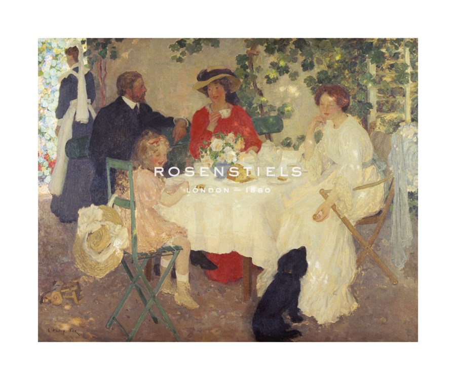 Emanuel Phillips Fox Hand Numbered Limited Edition Print on Paper :"Alfresco"