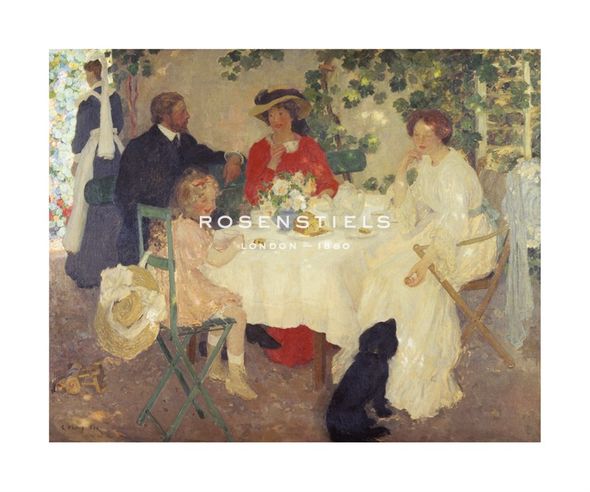 Emanuel Phillips Fox Hand Numbered Limited Edition Print on Paper :"Alfresco"