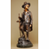 Emile Victor Blavier Handcrafted Solid Bronze Sculpture:"The Happy Wanderer"