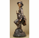 Emile Victor Blavier Handcrafted Solid Bronze Sculpture:"The Happy Wanderer"