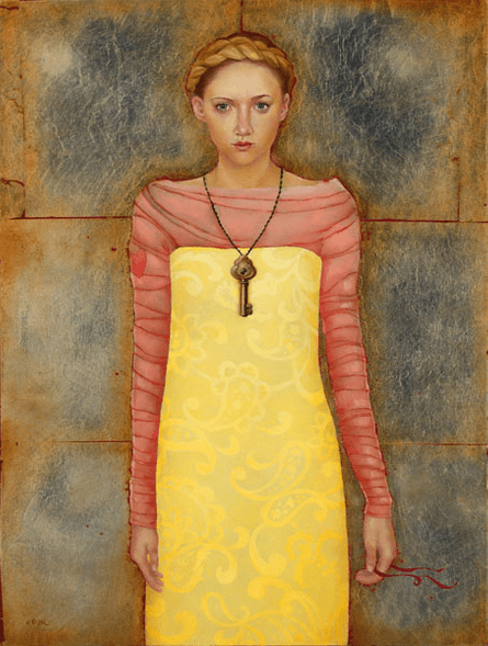 Emily McPhie Handsigned and Numbered Enhanced Giclée Canvas:"The Key to Happiness"