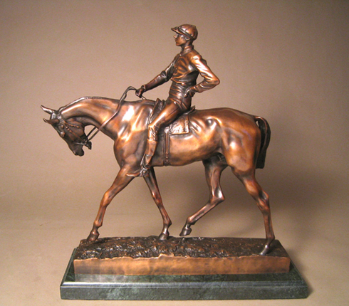 Emmanuel Fremiet Handcrafted Solid Bronze Sculpture:"Jockey on Horse" Emmanuel Fremiet Handcrafted Solid Bronze Sculpture:"Jockey on Horse"