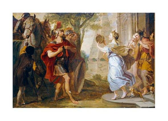 Erasmus Quellinus Fine Art Open Edition Gicl&eacute;e:"Jephthah Greeted By His Daughter"