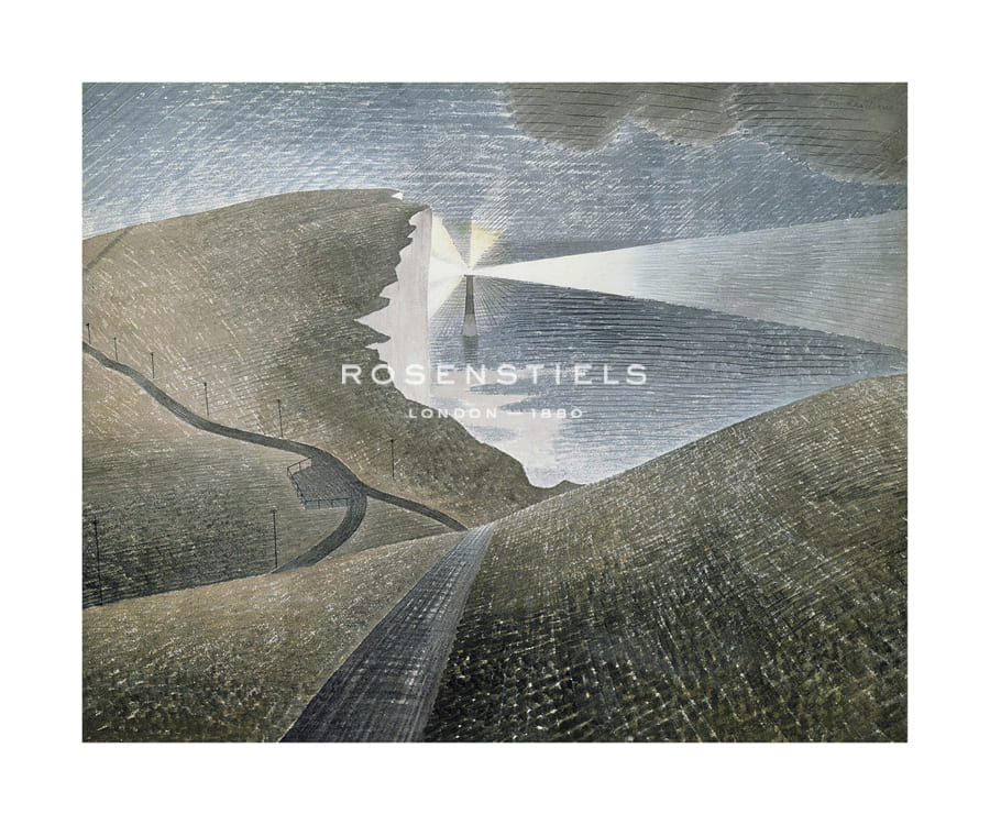 Eric Ravilious Hand Numbered Limited Edition Print on Paper :"Beachy Head, 1939"