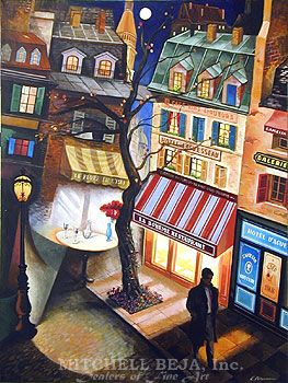 Erik Freyman Limited Edition Giclee on Canvas:"Montmartre"