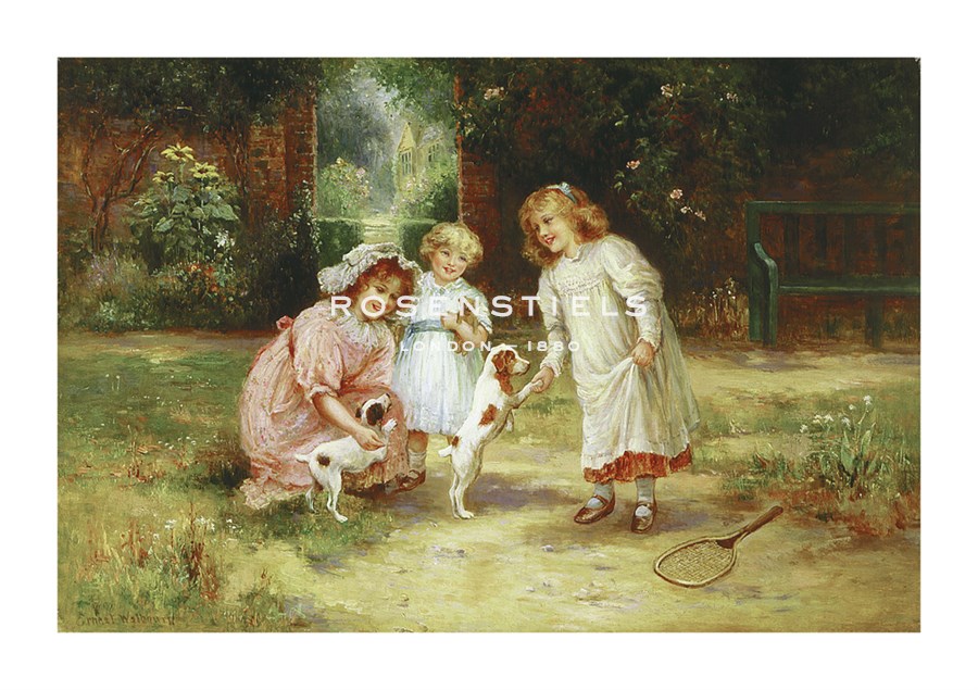 Ernest C. Walbourn Hand Numbered Limited Edition Print on Paper :"Playmates"