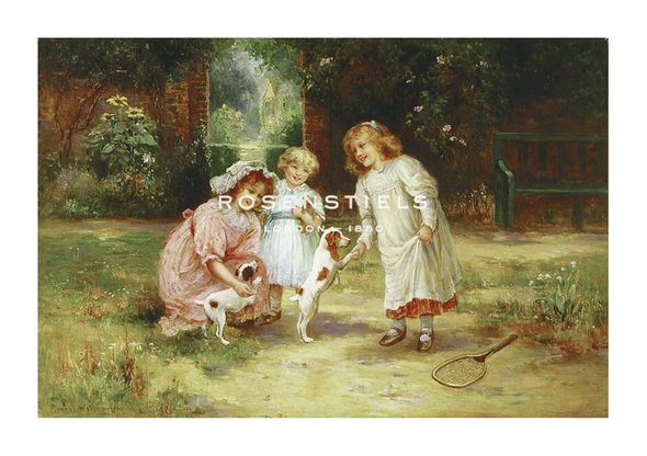 Ernest C. Walbourn Hand Numbered Limited Edition Print on Paper :"Playmates"