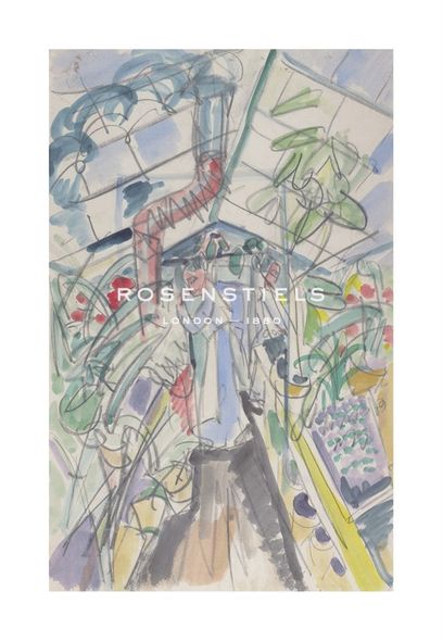 Ernst Ludwig Kirchner Hand Numbered Limited Edition Print on Paper :"In the Greenhouse, 1916"