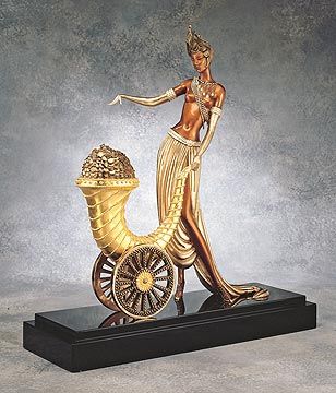 Erté Limited Edition Bronze Sculpture: "Cornucopia, Achievement"