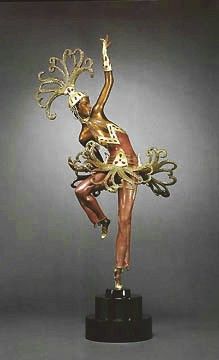 Ert&eacute; Limited Edition Bronze Sculpture:"Firedancer"