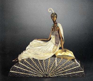Ert&eacute; Limited Edition Bronze Sculpture:"King's Favorite"