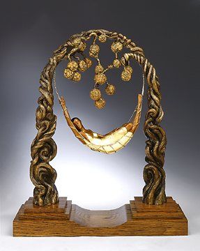 Ert&eacute; Limited Edition Bronze Sculpture:"Spider Web"