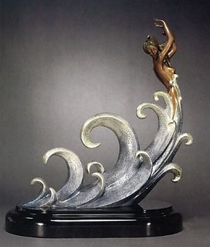 Ert&eacute; Limited Edition Bronze Sculpture:"The Wave"
