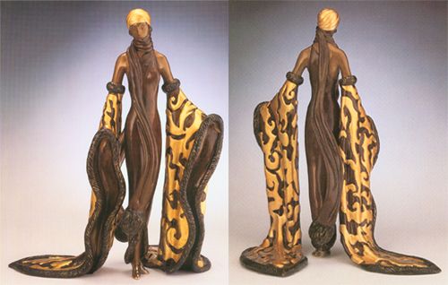Ert&eacute; Sculpture Limited Edition Bronze Sculpture: "Mystic"