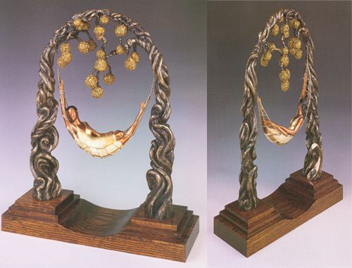 Ert&eacute; Sculpture Limited Edition Bronze Sculpture: "Spider Web"