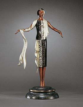 Erte Limited Edition Bronze:"On The Avenue"