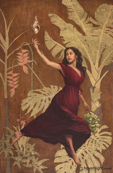 Esther Hiâ€™ilani Candari Fine Art Canvas Giclee: "Kuleana Large Wall Art"
