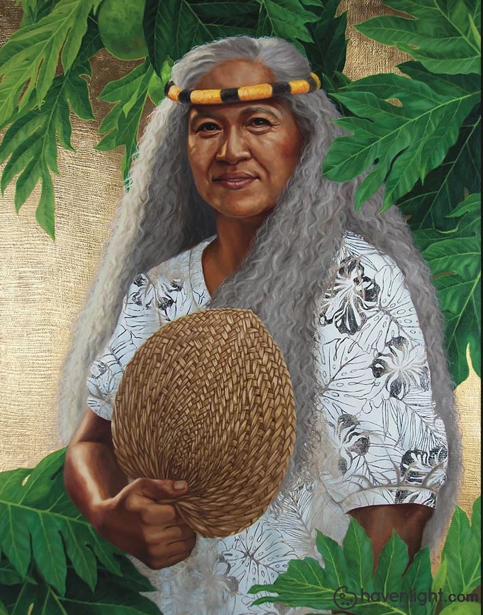 Esther Hiâ€™ilani Candari Fine Art Canvas Giclee: "Makua"